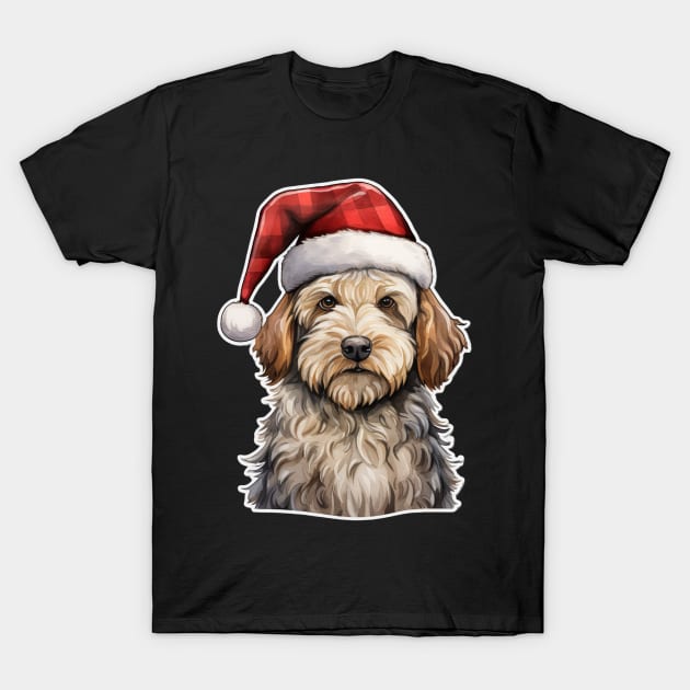 Labradoodle Christmas T-Shirt by Mistywisp